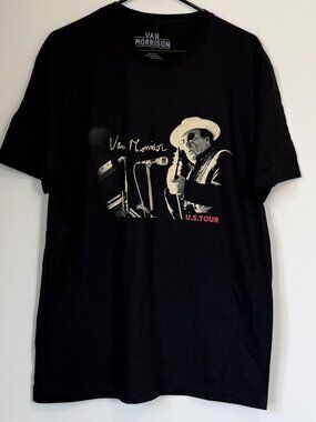 NEW Van Morrison US Tour Short Sleeve Tee - Size: Large